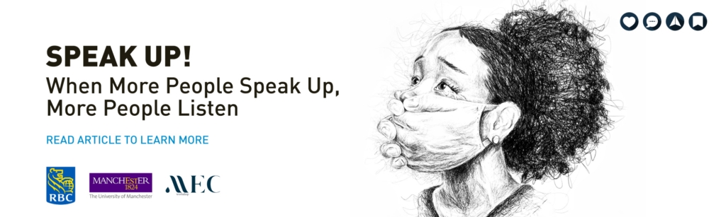 speak up the more people speak about inclusion and diversity the more people listen