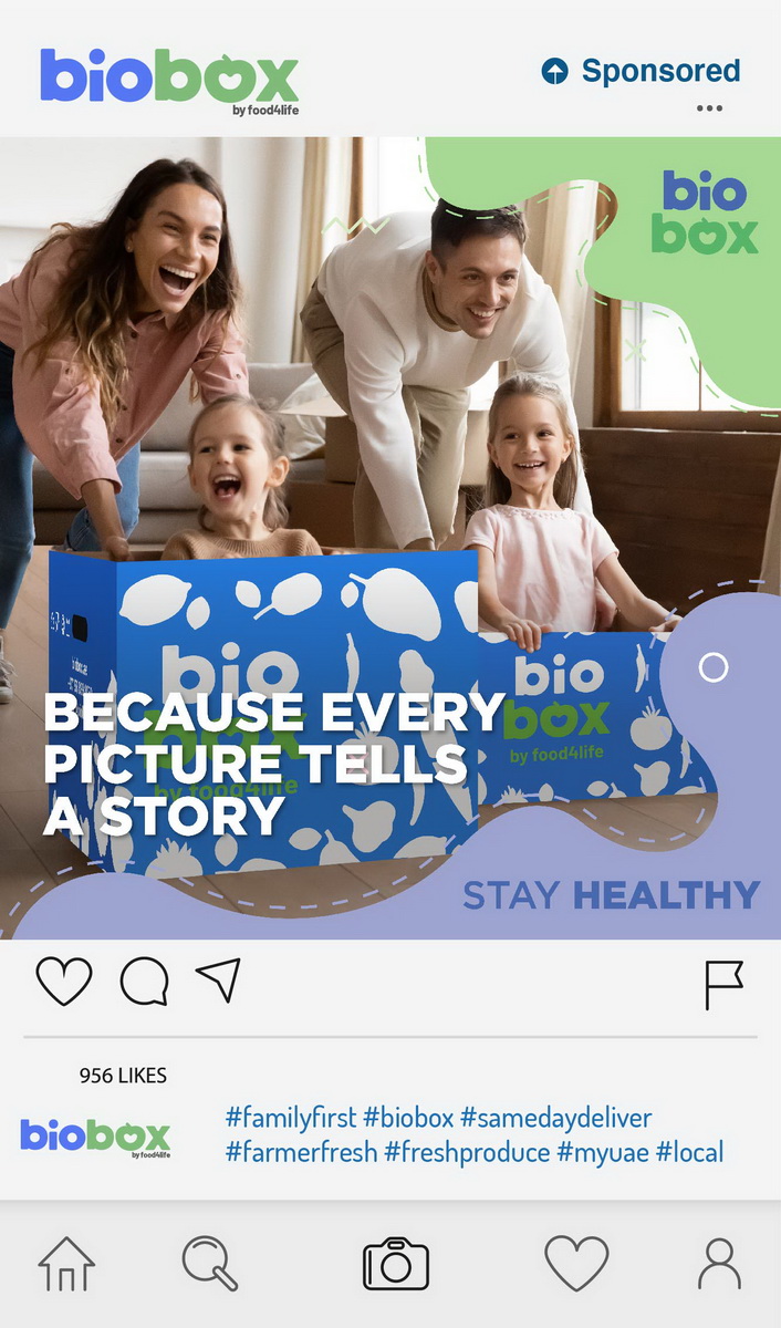 moments picture family first stay healthy social media ad