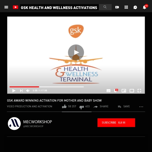GSK event health and wellness terminal customer engagement