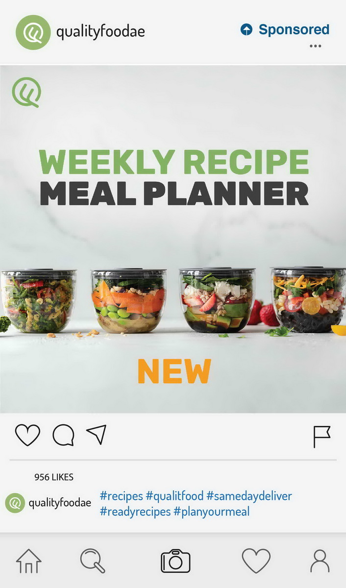 meal planner social media design qualityfood